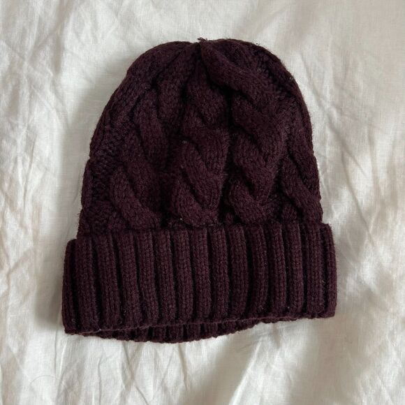 Soia & Kyo Burgundy/Purple Beanie - Picture 2 of 7